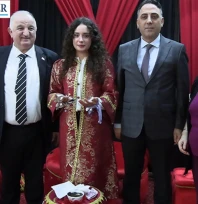 Evlilik kredisi alan çiftler için temsili kına gecesi düzenlendi