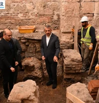 Gazi Mihal Hamamı'nda restorasyon çalışmaları devam ediyor