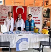 Keşan'da Dünya Diyabet Günü'nde Halk Sağlığı için stant kuruldu