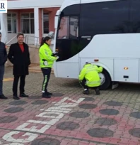 Keşan'da okul servislerine yönelik denetim