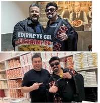 Kobra Murat'tan Edirne'de tava ciğer ve tatlı molası