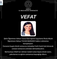 Müzik Öğretmeni hastalığa yenik düştü