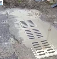 Özgür Çocuklar Parkı yanında rögar patladı