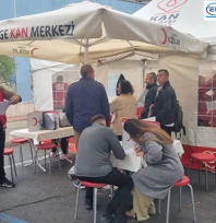 Plevne İlkokulu'nda 'Kan'panyaya yoğun ilgi