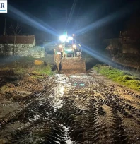 Sağanak sonrası taşkınlar incelendi