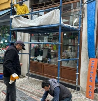 Saraçlar Caddesinde sokak sağlıklaştırma çalışmaları sürüyor