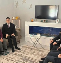 Süloğlu'nda şehit ailelerine Berat Kandili ziyareti