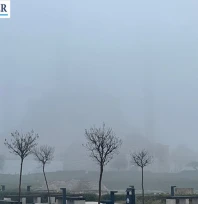 Tarihi kent sisin içinde kayboldu görüş mesafesi 50 metreye düştü