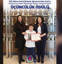 TED Edirne Koleji öğrencisinden uluslararası başarı