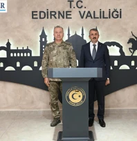 Tümgeneral Özeren'den  Vali Sezer'e ziyaret