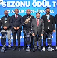 Yağlı güreşin yıldızlarına ödül