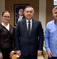 Zeray ve Ceylan'dan Bölge Müdürü Topçu'ya nezaket ziyareti