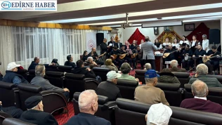 Edirne Huzurevi'nde türkülerle geçmişe yolculuk