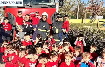 Cumhuriyet Anaokulu'nda yangın güvenliği eğitimi