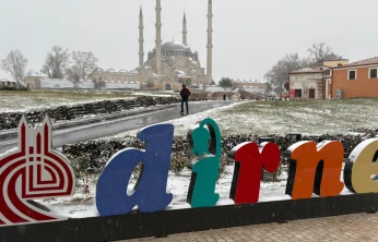 Edirne beyaza büründü