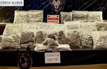 Edirne'de bir TIR'da 23 Kilo 820 Gram uyuşturucu ele geçirildi