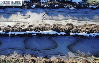 Edirne'de dondurucu soğuk: Kent buz tuttu