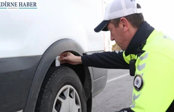 Edirne'de kış lastiği dönemi açıldı