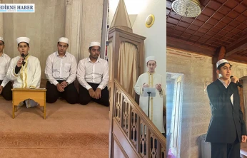 Edirne'de Kur'an kursu öğrencilerinden hutbe başarısı