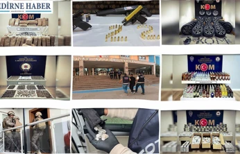 Edirne Emniyeti'nden kararlı mücadele: 327 şüpheli yakalandı