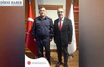 Edirne İl Jandarma Komutanı Ermiş'ten İletişim Başkanlığı'na Ziyaret