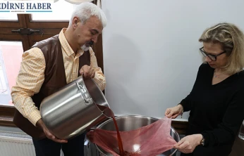 Edirne kırmızısı atölyelerde moda ürünlerine dönüşüyor