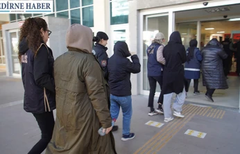Edirne merkezli operasyonda FETÖ şüphelisi 6 zanlı adliyede