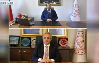 Edirne Milli Eğitim'de bayrak değişimi