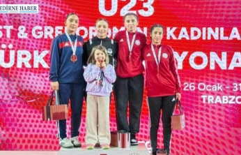 Edirne TOHM sporcuları Türkiye Şampiyonasında kürsüye çıktı