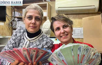 Edirneliler şansa koştu çeyrek bilete yoğun ilgi