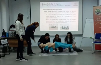 Genç öğretmen adaylarından ilkyardım seferberliği