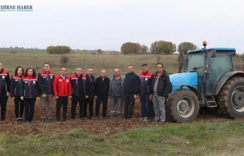 Havsa'da 500 dekarlık suni mera üretime açıldı