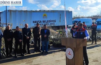 Havsa'da köylere 4 Bin 365 fidan dağıtıldı
