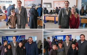 İba, kermeste öğrencilerle buluştu