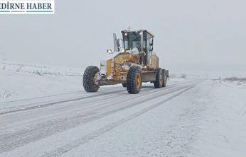 Kar Edirne'yi beyaza bürüdü, İl Özel İdaresi teyakkuzda