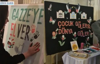 Lise öğrencilerinden 'Gazze'ye El ver' etkinliği