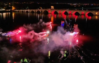 Meriç'te meşaleli fener alayı gecesi