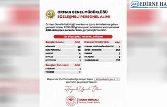OGM'ye 496 yeni personel
