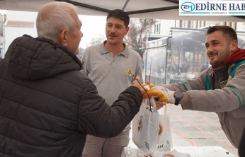 Orman İşletmeden vatandaşlara ıhlamur fidanı hediyesi