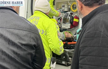 Otomobille motosiklet çarpıştı: 1 yaralı