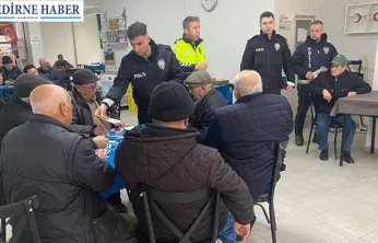 Polis ekiplerinden vatandaşlara bilgilendirme