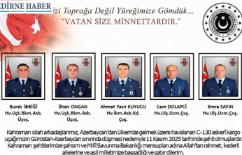 Şehit olan askerlerimizin isimleri