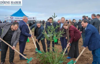 Şehitler anısına 500 fidan toprakla buluştu