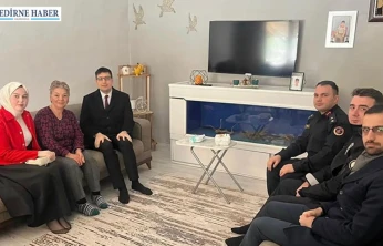 Süloğlu'nda şehit ailelerine Berat Kandili ziyareti