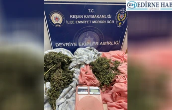 Şüpheli şahsın üzerinde 695,80 gram uyuşturucu madde bulundu