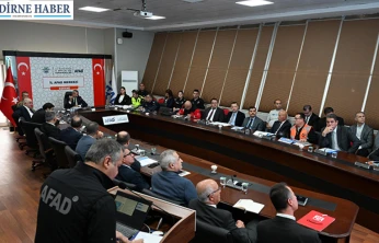 TAMP Edirne Afet Müdahale Planı Toplantısı gerçekleştirildi