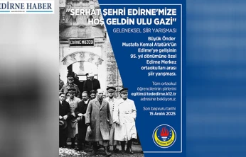 TED Edirne Koleji Atatürk coşkusunu şiirlerle yaşatacak