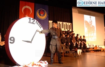 TED Edirne Koleji öğrencileri Ulu Önder Atatürk'ü andı