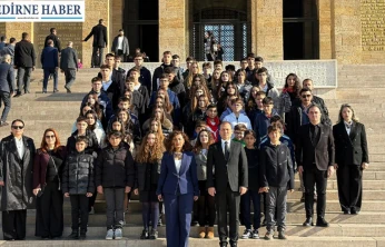 TED Edirne Koleji öğrencilerinden Ankara'da tarihi gezi
