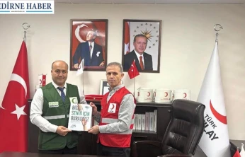 Yeşilay Edirne Şubesi'nden Kızılay'a ziyaret